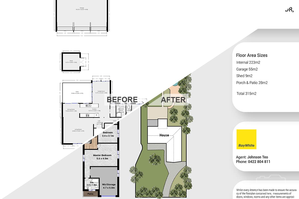 Textured siteplan comparison